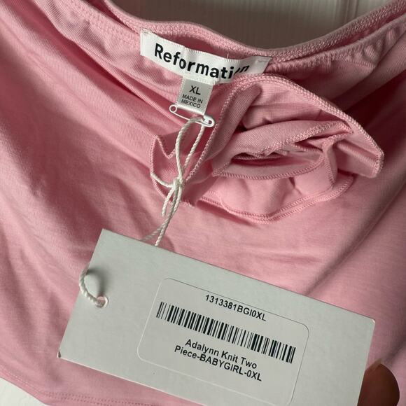 Reformation Adalynn Knit Two Piece in Babygirl XL - Picture 4 of 12